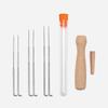 Creative Felting Needles Set Wooden Handle DIY Craft Felting Needles with Bottle Professional Handmade Wool Felting Needle Tools