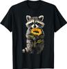 Waschbär mit Sonnenblume Niedliche Blume Muttertag T-Shirt