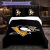 Pittsburgh Penguins Vzor Mikrovlákno 3dílná Sada Povlečení Dekor Sada Povlaků na Peřinu Pro Ložnici Domácí Použití