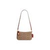 Penn 21 Classic Monogram Embossed Logo Zipper Closure Coated Canvas And Refined Calfskin Handheld Shoulder Bag Small Women Handbags CM568-B4NQ4