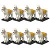 MOC Medieval Military Building Blocks Cavalry Regiment Knight Horse Animal Accessories Set Mini Bricks Buy Goods Boy Toy Gift