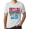 Men’s Vintage Tee Shirt Graphic T Shirt Urban Skate Since 2047 Vintage White
