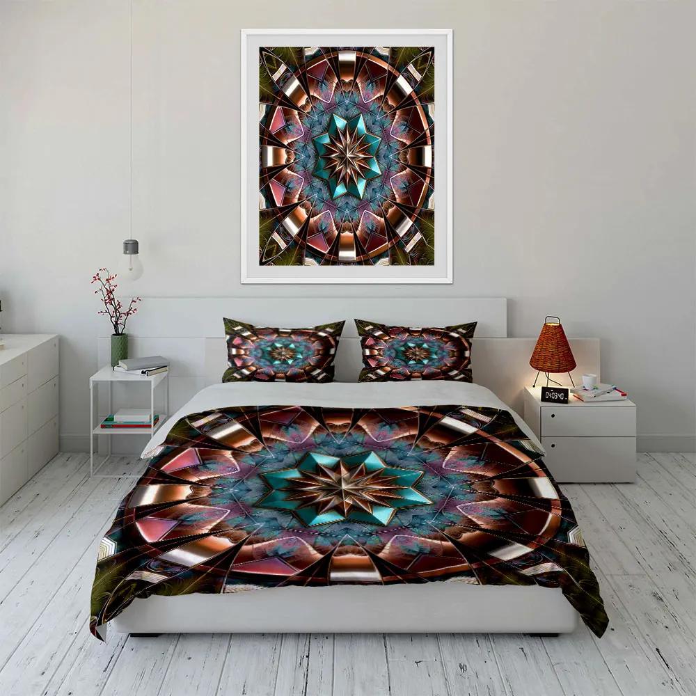 "Mandala Artwork Decorative Set" Soft Comfortable Duvet Cover Bedding Set Included 1*Duvet Cover & 2*Pillowcases gift