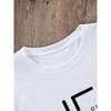 European Sizes Ladies' Letter Print Round Neck T-Shirt - Summer Casual Short Sleeve Round Neck Tee - Fashion Women's Daily Wear Top
