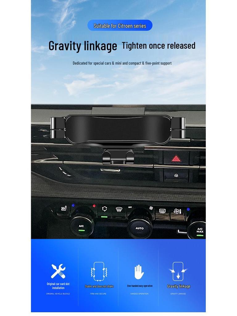 2021 Versailles Car Wireless Charging Phone Holder with Navigation