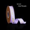 English Hot Stamping Ribbed Ribbon - 2.5cm Silk Bow for Gift, Cake, and Flower Packaging