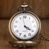 Vintage Retro Three Head Dragon Fire Blood Design Quartz Pocket Watch Unisex Men Women Necklace Pendant Clock Chain Classic Dial Jewelry Gift