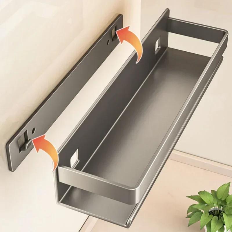 Wall-Mounted Multifunctional Seasoning Organizer Shelf - Practical Kitchen Condiment Storage Rack for Spices & Kitchen Tools