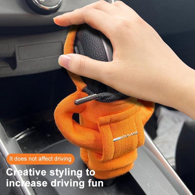 Hoodie Car Gear Shift Knob Cover Fashion Gearshift Handle Decorative For Mercedes Benz AMG GLC GLE CLA W204 W205 W203 W211 W212 W213