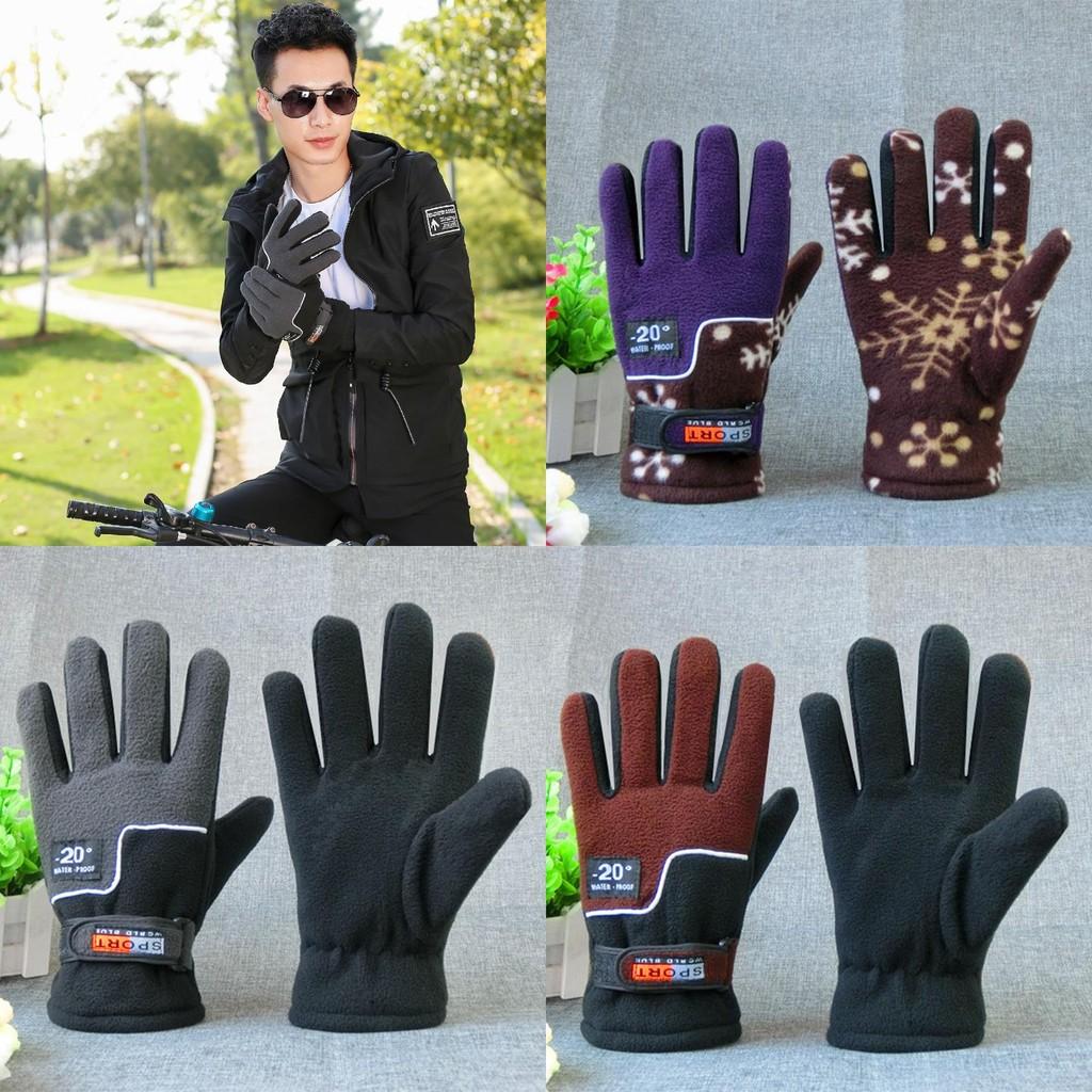Bicycle Gloves With Fleece Material For Cold Weather Cycling And Grip