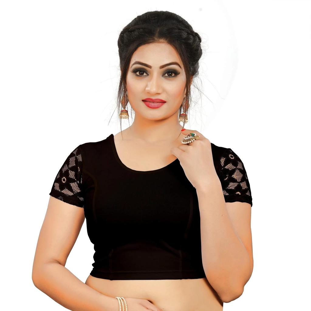 Blouse pour femme en mélange coton lycra Designer indien Vêtement décontracté Choli prêt à porter