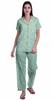 Pyjama pour femme, ensemble pyjama imprimé en coton, chemise boutonnée