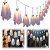 2.5M Halloween Ghost String Lights W/ 8 Modes Spooky Ghosts String Lights Ghost LED Lights Party Halloween Party Decorations