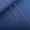 Dainty Women Necklace Glitter Cable Chain Stainless Steel Jewelry Accessories On Neck Collar for Ladies Choker DIY Gift