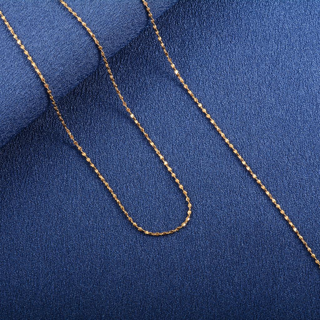 Dainty Women Necklace Glitter Cable Chain Stainless Steel Jewelry Accessories On Neck Collar for Ladies Choker DIY Gift