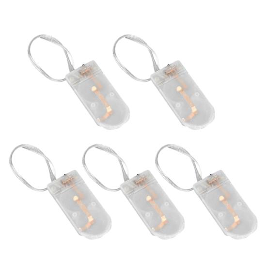 Yousheng 5Pcs Battery Box with Flat Flip Cover Two CR2032 Batteries Series Connection Switch Small Devices Battery Case