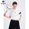 Women's Antibacterial Jacquard Short Sleeve Knit T-shirt