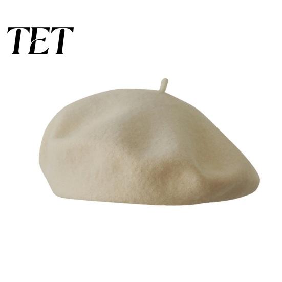 Autumn Fashion Accessories Women French Beret Hat, Wool Blend Artist Retro Warm Gift for Her Painter Cap, Solid Color Cozy Winter Soft Texture Cap