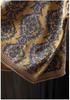 Vintage Ethnic Print Women's Half High Collar Plus Size Loose Knit Sweater for Autumn/Winter