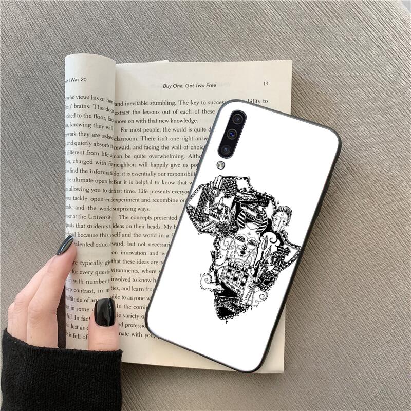 Africa Map Geography Phone Case For Samsung A12 A32 A71 A11 A21S A02 A52 A72 A51 A50 A70 A31 A41 M31