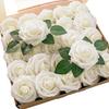 25 Stück Geschenkbox Schaumstoff PE 3,15 Zoll Rose mit Stiel Simulation Künstliche Blume