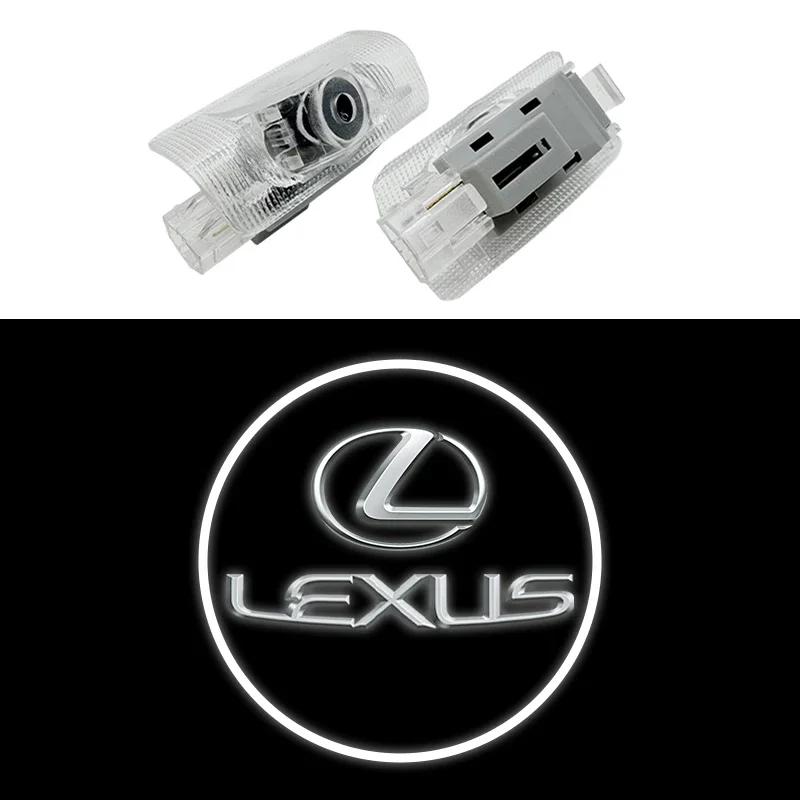 Für Lexus LS600hL GX470 GX460 GX400 LX470 LX570 RX270 RX300 RX450h RX350h HYBRID NX300 IS200 2 LED Auto Tür Logo Emblem Styling
