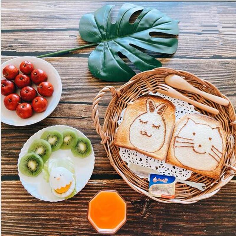 Handwoven Rattan Food Plate Kitchen Storage Wicker BreadBasket Dessert Cake Platter Dinner Serving Tray Round Ellipse Tea Trays