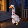 Porch Goose Blood Clothes Halloween Goose Costume Set Scary Decorative Goose Outfit