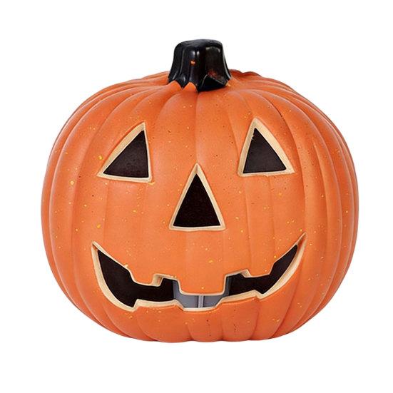 Citrouille Lumineuse Décoration d'Halloween, Ornement Jack O'Lantern Effrayant pour Vitrine, Accessoire Photo pour Enfants pour Fête