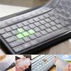 Universal Silicone Keyboard Skin Cover, Clear Waterproof Dustproof, Optional Flat/Molded Key for Desktop PC
