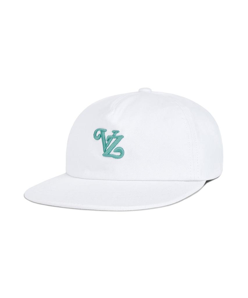 Bajal Leaf Vz Monogram 5-Panel Ball Cap White