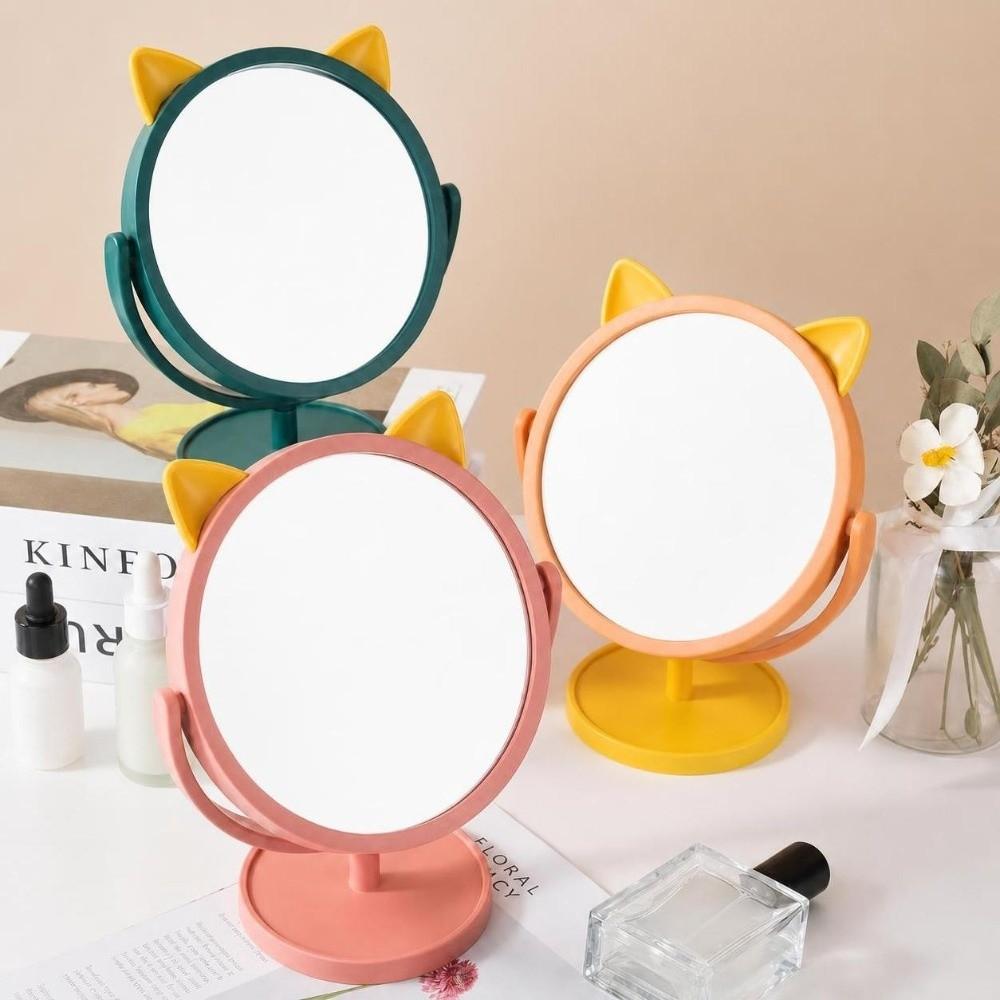Single-Sided Vanity Makeup Mirror Rotating Table Makeup Mirror New Desktop Makeup Mirror  Dormitory