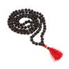 Schwarze Rudraksha Mala 7 MM | Natürliche Rudraksha Perlen Halskette | Meditations- und Yoga-Perlen | Hinduistische Gebetskette | Heiliger Schmuck | Einzigartiges Geschenk