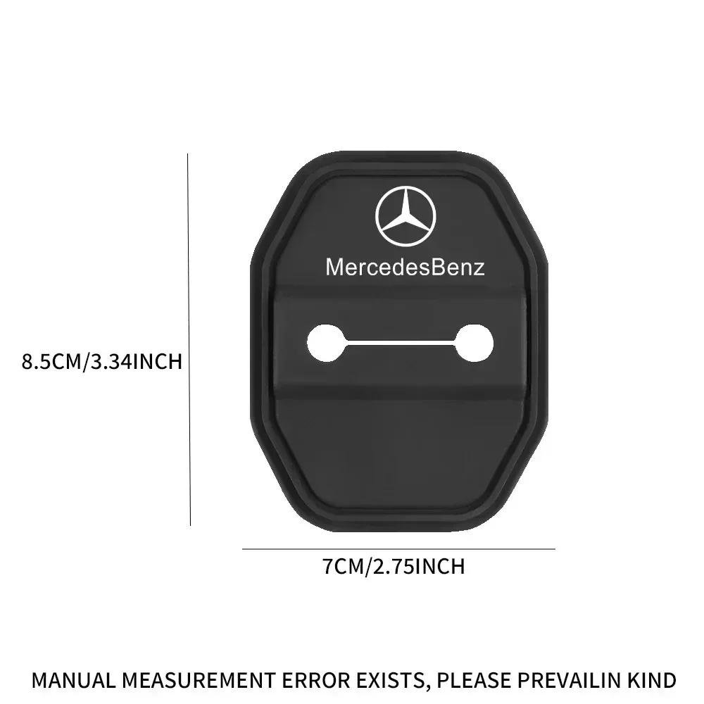 MOFL8 2/4 db Autóajtó Zár Ütközésgátló Szilikon Borítás Mercedes Benz B/C/E Osztály A Osztály C200L GLC GLK CLA GLA AMG kiegészítőkhöz