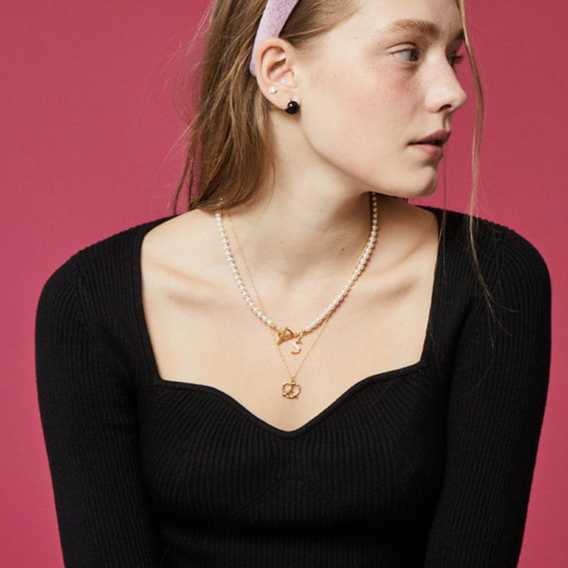 VINTAGE HOLLYWOOD Pretzel Necklace_VH23N6NE001B