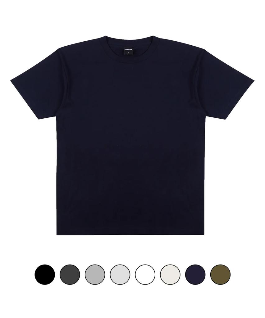 CREAM SODA LAB Basic Semi-Overfit Short Sleeve T-Shirt (Type A)