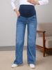 Europäisch-Amerikanischer Stil Hohe Taille Schlanke Umstandshosen: Vielseitige gerade Jeans für Schwangere