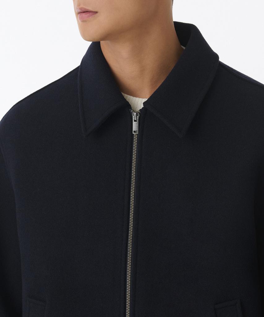 Musinsa Standard Wool Blend Minimal Blouson Jacket [Navy]