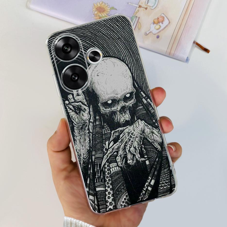 For Xiaomi Poco F6 Case Redmi Turbo3 New Fashion Painted Cover Soft Slim Phone Cases For Xiaomi Redmi Turbo 3 Poco F6 F 6 Bumper