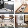 1 Stück Raketen- und Planetenmuster Küchenteppich Rutschfeste Fußmatte Pop-Design Badezimmerteppich Badematte Teppich für Zuhause Spüle Wäsche Dekor