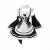 1/6 Doll Maid Outfit Black and White Color Scale Dress Cute Toy Clothing