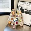 Flower Handwoven Bag Women, New Summer Niche Seaside Vacation Beach Bag Versatile Shoulder Messenger Bag