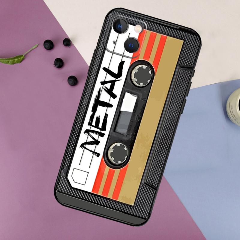 Retro Cassette Tape Soft Phone Case For iPhone 16 15 14 13 12 11 Pro MAX XS X XR 7 8 Plus 13 12 Mini Back Cover