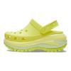 Crocs Saboti Clasici Light Wheel cu Talpă Groasă Încălțăminte Femei Galben Acid 207988-76M