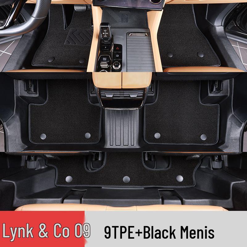Lynk & Co 09 Full Coverage TPE Floor Mats for PHEV 6/7 Seat Models - Protective Car Accessories