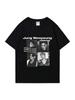 2024 Kpop  Wooyoung Graphic Black T-Shirt 'unisex Wo'unisex Fashion Oversized Short Sleeve T Shirts Unisex Summer 100% Cotton Tops