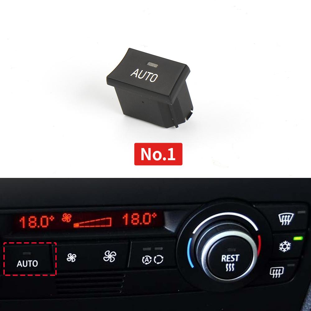 Car Dashboard Air Conditioning Ventilation Control AC Button For BMW 1 3 X1 X3 Series E81 E82 E87 E88 E84 E90 E91 E92 E93 F25