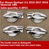 For Nissan Qashqai J11 2016 2017 2018 Chrome Handle Cover/ABS Door Bowl Cap Cover Trims Car-Styling