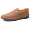 Bulltendon Soft Soled Men's Casual Leather Shoes, Anti Slip Soft Leather, Breathable and Lazy, with One Foot, Bean Shoes, Men's Shoes