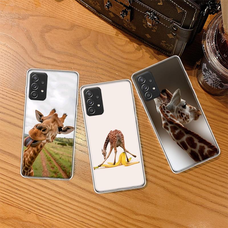 Giraffes Have Long Necks Phone Case for Samsung A54 A57 A37 A17 A14 A15 A12 A24 A34 A55 A35 A25 A52S A07 A05S A04S A22 A32 A72 G